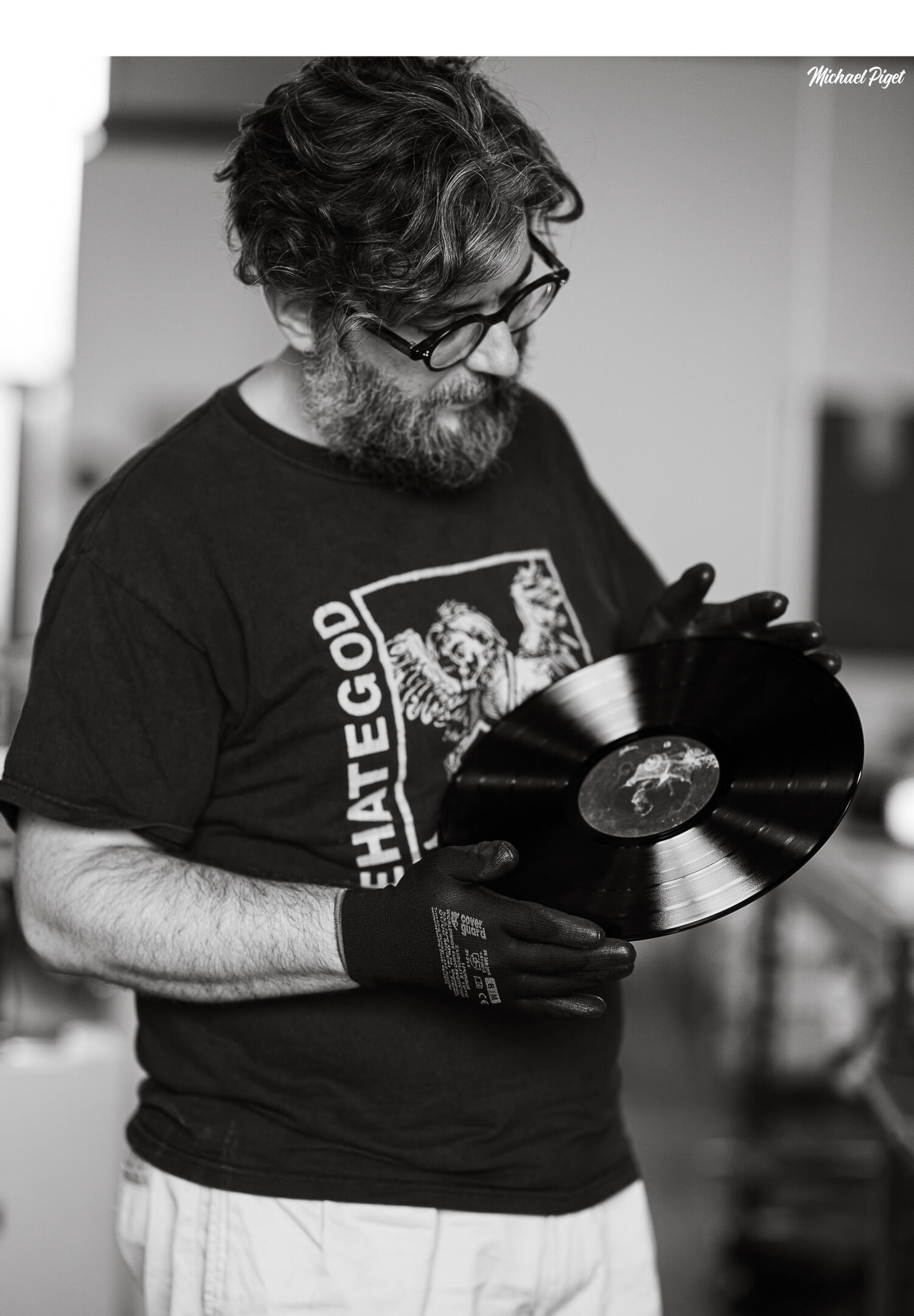 vinyl records maker michael piget photographies, villandry, indre-et-loire, 37510, savonnières, ballan-miré, langeais, mode, nature, portrait, concert, mariage, famille, tours métropole, noir et blanc.